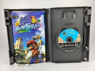 Mario Sunshine (GameCube,  2002) Rare Black Label Complete 3