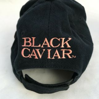 Black Caviar Horse Racing Black Cap RARE One Size Fits All (C) 2