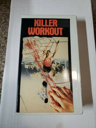Killer Workout 1987 Academy Home Ent Vhs Rare Horror Slasher 80s Cult Classic