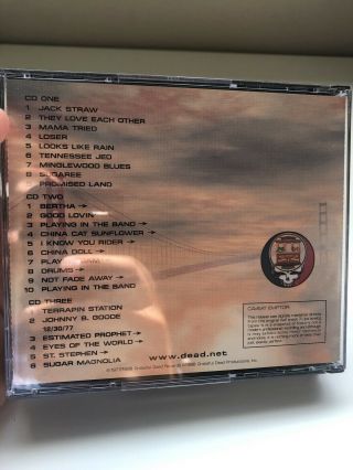 Grateful Dead Dick ' s Picks Volume 10,  Winterland CA,  12/29/77,  CD GDCD 1st,  Rare 2