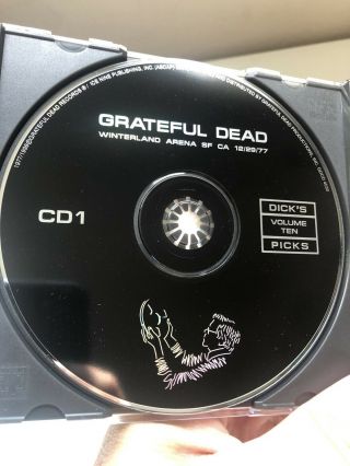 Grateful Dead Dick ' s Picks Volume 10,  Winterland CA,  12/29/77,  CD GDCD 1st,  Rare 3