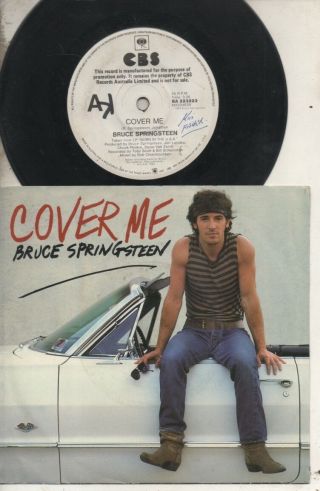 Bruce Springsteen Rare 1984 Aust Promo Only 7 " Oop Rock P/c Single " Cover Me "