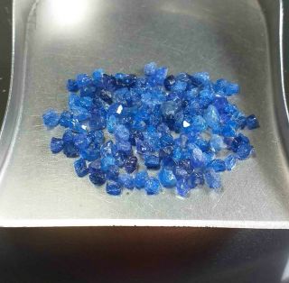 9.  4ct Rare Color Never Seen Before Neon Cobalt Blue Spinel Crystals Specimen