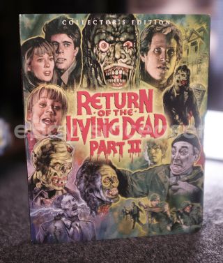 Return of the Living Dead 2 Blu - ray Disc,  2018 RARE & OOP SLIPCOVER O - Card 2