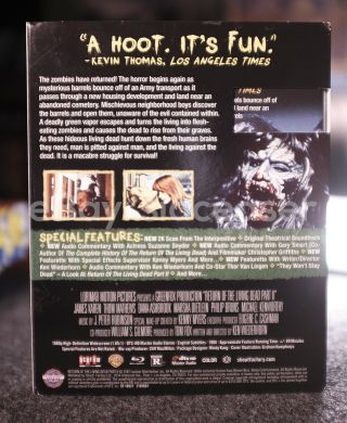 Return of the Living Dead 2 Blu - ray Disc,  2018 RARE & OOP SLIPCOVER O - Card 3