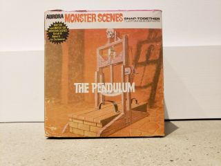 Rare 1971 Aurora Monster Scenes The Pendulum Model Kit Spooky Fun