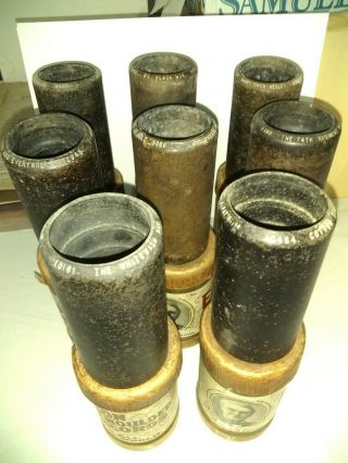 8 RARE VINTAGE EDISON CYLINDER PHONOGRAPH GRAMOPHONE RECORDS & ORIG CANNISTERS 2