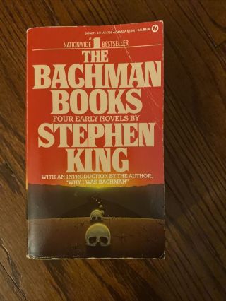 The Bachman Books Stephen King Paperback (rage) Rare
