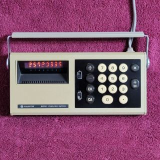Vintage Sanyo Icc - 811 Ultra Rare Electronic Mini Calculator 1972 Great