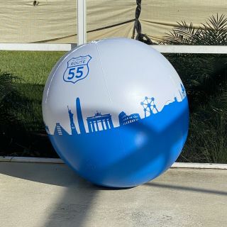 Giant Rare 60in Route 55 Randstad Beach Ball Inflatable Blow Up