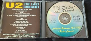 U2 The Last Concert (Anaheim Stadium) 14.  11.  92 RARE COLLECTOR ' S ITEM 3