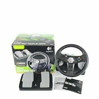 Logitech Nascar Racing Steering Wheel & Pedals For Xbox Rare
