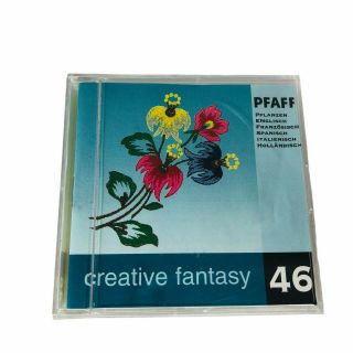 Pfaff Creative Fantasy Embroidery Card Floral 46 Rare