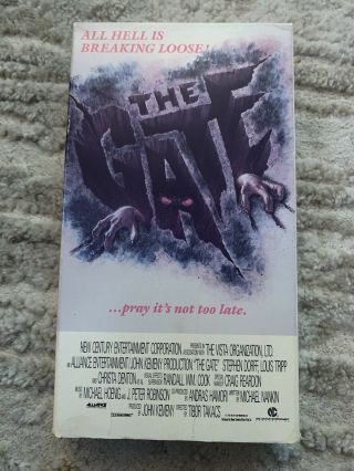 The Gate Vhs 1986 Vestron Video Horror Cult Rare Demons Tibor Takacs