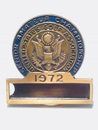 1972 Sharon Golf Club Ohio Rare Usga Golf Championship Contestant Badge Medal