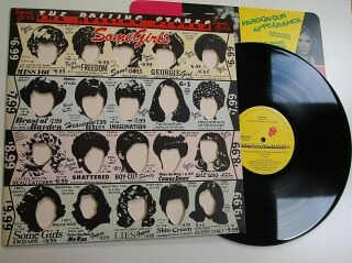 Rolling Stones - Some Girls Lp Vinyl Ex,  /n Rare Uk 1978 Censored
