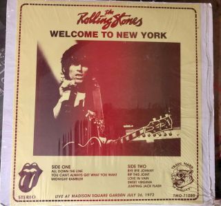 The Rolling Stones ‎– Welcome To Ny,  Rare Version Of Unofficial Release,  Bootleg
