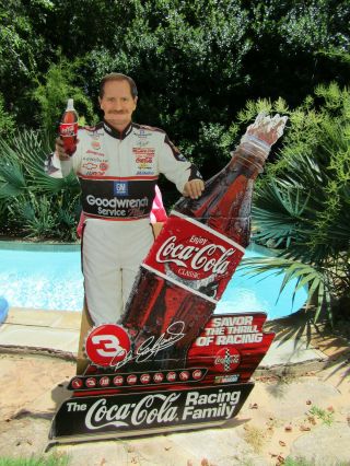 Rare Dale Earnhardt Sr.  Coca Cola 2000 Life Size Cutout Stand - Up 72x44 Nascar 3