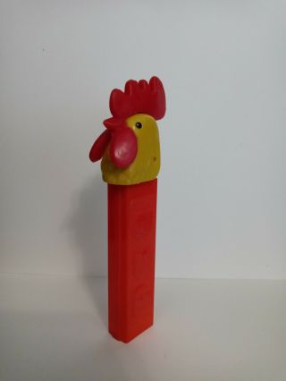 Vintage Rare Pez: No Feet Red Stem Yellow Head Rooster