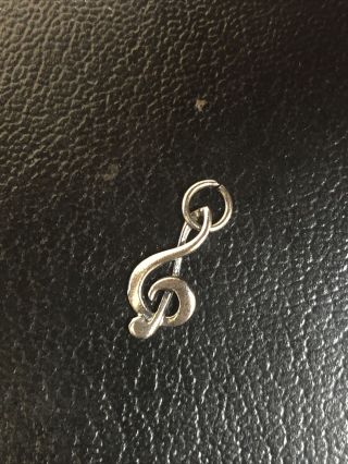 James Avery Retired And Rare Sterling Silver Treble Clef Charm
