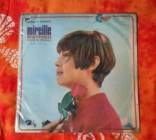 Mireille Mathieu Rare Uruguay Lp Different Back Cover Spanish Titles France