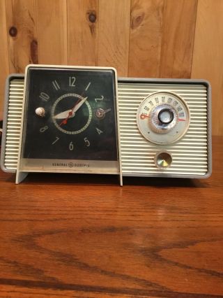 11 X 6 Vintage Ge Am Radio/alarm General Electric Rare