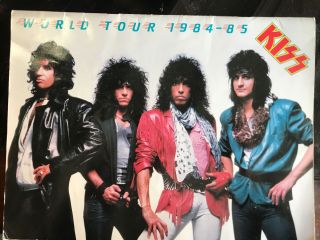 Kiss World Tour 1984 1985 Vintage Concert Program Booklet Rare Tour Photos