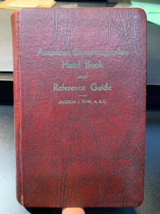 American Cinematographer Hand Book And Reference Guide 1950 With Inserts Rare