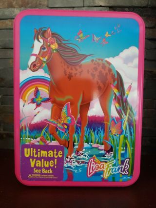 Vintage 90s 1990’s Lisa Frank ‘rainbow Chaser’ Horse Collectors Tin Empty Rare