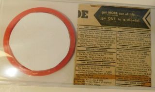 The Beatles Closed Circuit Concert Newspaper ad and rare Mar 14/15 Concert disk 2