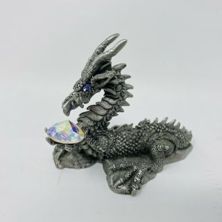 Radcliffe Partha Gallo Pewter Dragon 80 ' s Or 90 ' s Dungeons & Dragons RARE 3” In 3