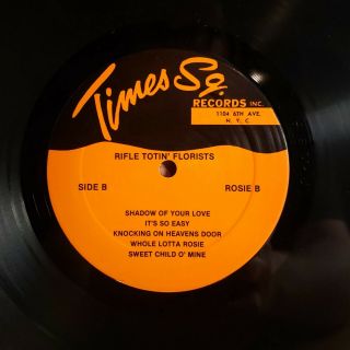 Guns N ' Roses Vinyl LP Rifle Totin Florists Rare Pressing Times Square Records 3