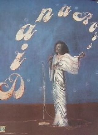 Diana Ross =motown 40th Anniversary Poster - Very Rare - 1998 -