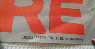 1983 PROMO POSTER DER KOMMISSAR FOR AFTER THE FIRE - RARE 34X24 3