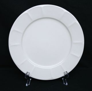 Set Of 6: Pfaltzgraff Traditions " Scalloped " 10 3/4 " Dinner Plates White - Rare