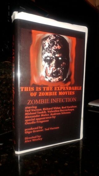 Zombie Infection Vhs / Video Rare First Russian Sov Zombie Gore Film Horror