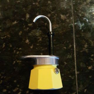 Rare Bialetti Coffee Maker Italian Mini Espresso Machine Yellow