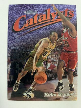 Kobe Bryant 1997 - 98 Topps Finest Catalysts Rare 137 C18 Lakers