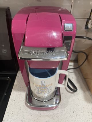 Keurig K10 Mini Personal Coffee Maker In Very Rare Fuchsia Hot Pink Color
