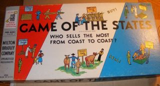 1956 Game Of The States No.  4920 Milton Bradley Rare