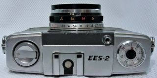 Rare Olympus Pen EES - 2 w/28mm f/3.  5 D.  Zuiko - Half Frame 35mm film Camera Gray 2