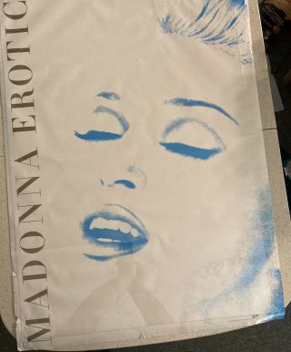 Vintage Madonna Erotica Poster 1992 Rare Big 37x26 Music Promo