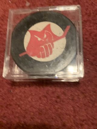 Old Rare Columbus Owls Minor League Hockey Puck 1970’s 1973 - 77