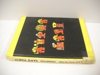 Vintage The Letter People Alpha Days Alpha One Series: Book B Textbook 1971 Rare 3