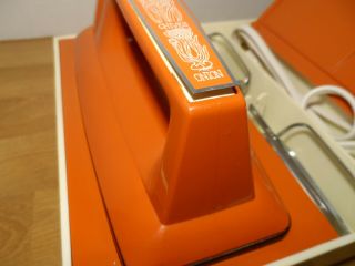 Orange Rare Vintage Hand Mixer Sears Wall Mount Counter Craft 12 Speed