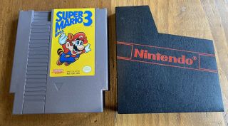 Rare Nes Nintendo Mario Bros.  3 Left Bros.  1st Print Game Cartridge