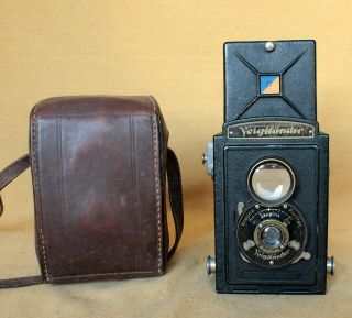 Voigtlander Brillant Prewar Metall Tlr Camera Czech Slovak Rare Rare Cla