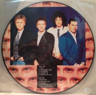 Queen The Miracle Picture Disc LP Ltd Ed UK Import Freddie Mercury RARE - 2