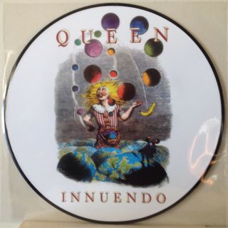 Queen Innuendo Picture Disc Lp Parlophone Pd115 Uk Ltd Ed F.  Mercury Rare -
