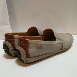 Very Rare Pikolinos Gray/maroon Size 10 1/2 Mens Shoes/loafers Great Shape